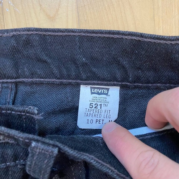 Vintage VTG Y2K Levis SilverTab Baggy Fit Wide Leg Jeans Black - Picture 9 of 10